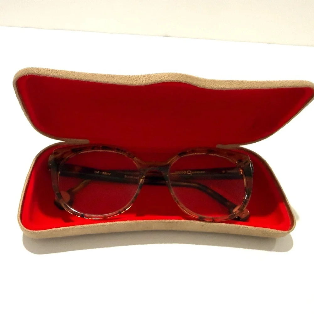 Etnia Barcelona‎ Designer Eyeglass Frames TAT Brown Havana 51-17-140 w/ Case